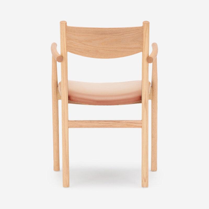 SOUP Collection | Beta Oak Dining Armchair with Camel Natural Leather Seat