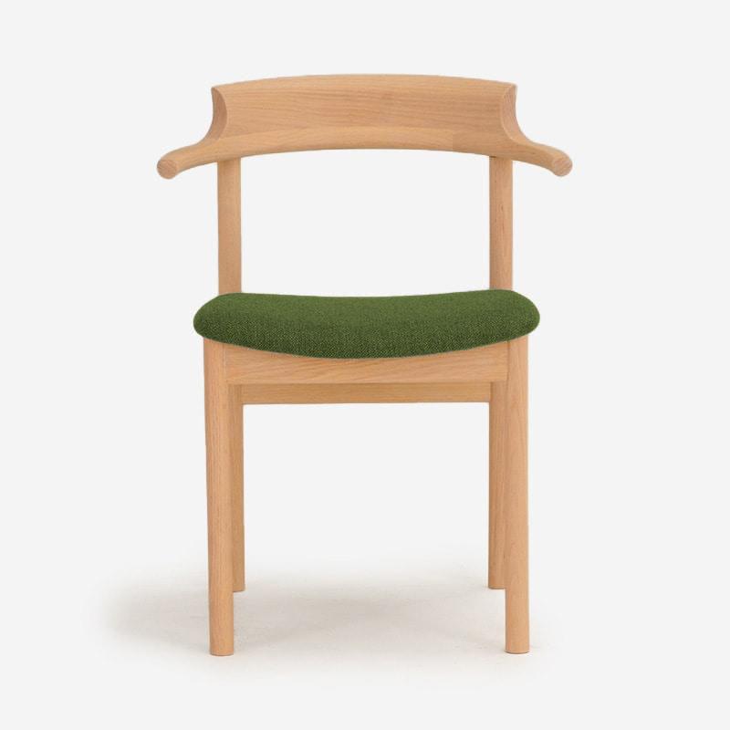 SOUP Collection | Gamma Oak Dining Armchair with Fabric Cushioned Seat (NC-033)