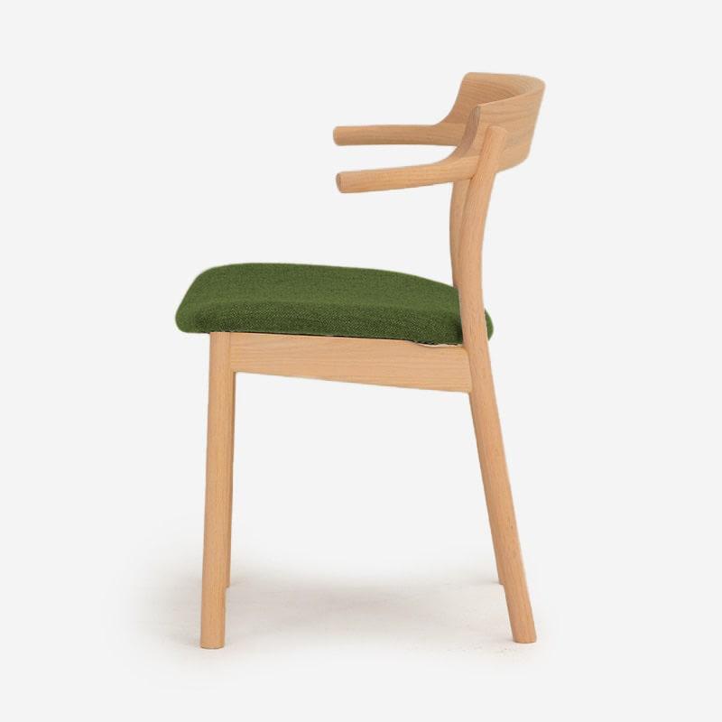 SOUP Collection | Gamma Oak Dining Armchair with Fabric Cushioned Seat (NC-033)