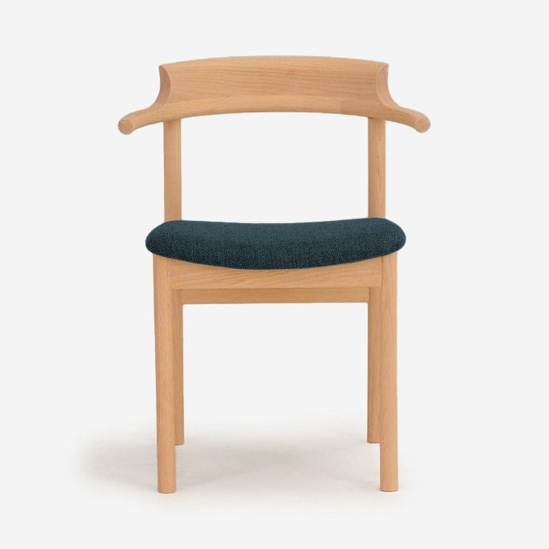 SOUP Collection | Gamma Oak Dining Armchair with Fabric Cushioned Seat (NC-044)
