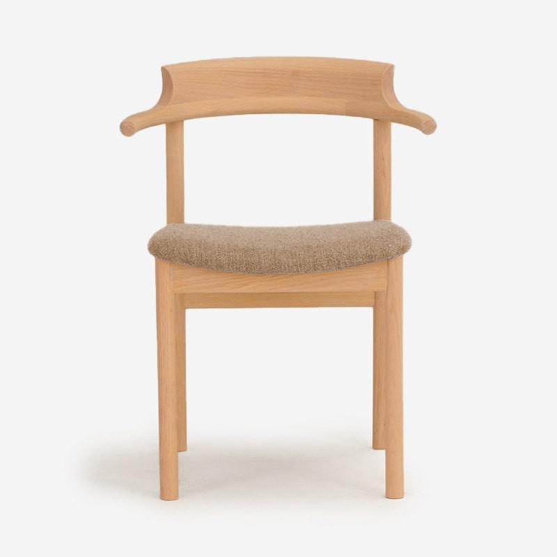 SOUP Collection | Gamma Oak Dining Armchair with Fabric Cushioned Seat (NC-122)