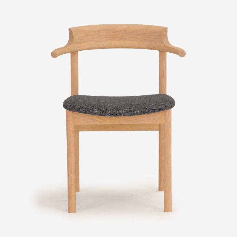 SOUP Collection | Gamma Oak Dining Armchair with Fabric Cushioned Seat (NC-127)