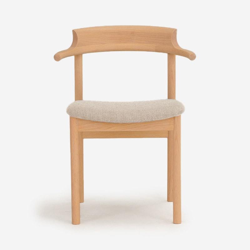 SOUP Collection | Gamma Oak Dining Armchair with Fabric Cushioned Seat (NC-143)