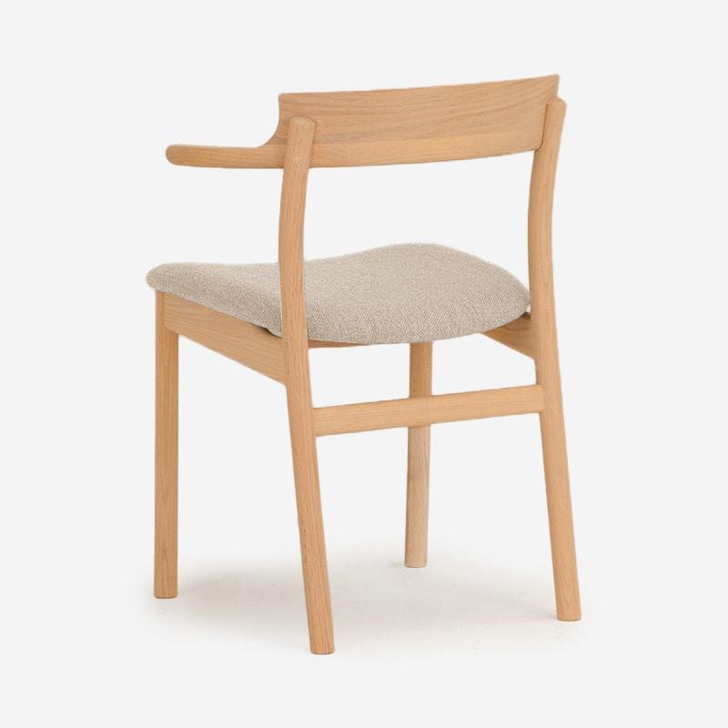 SOUP Collection | Gamma Oak Dining Armchair with Fabric Cushioned Seat (NC-143)