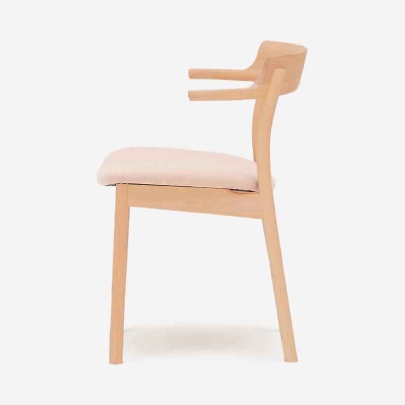 SOUP Collection | Gamma Oak Dining Armchair with Fabric Cushioned Seat (NC-145)