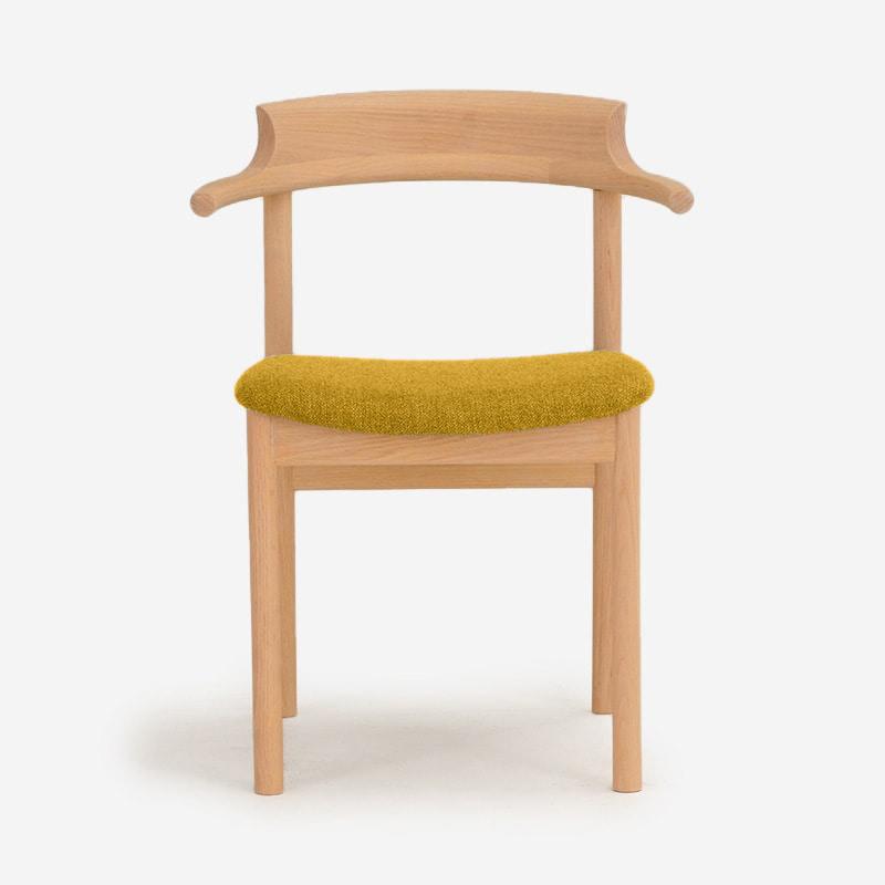 SOUP Collection | Gamma Oak Dining Armchair with Fabric Cushioned Seat (NC-178)