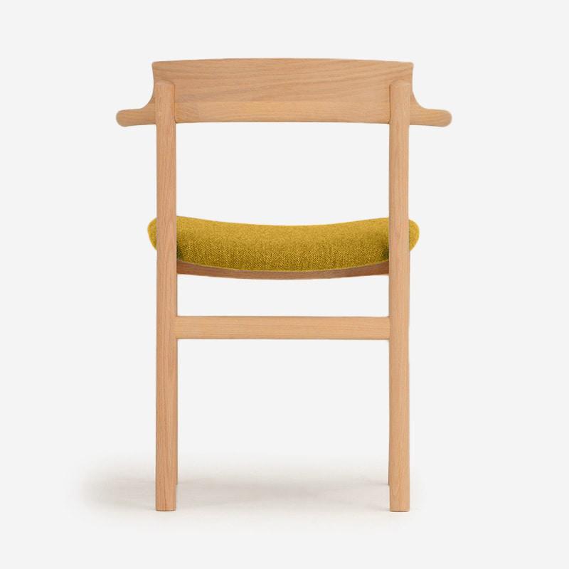 SOUP Collection | Gamma Oak Dining Armchair with Fabric Cushioned Seat (NC-178)