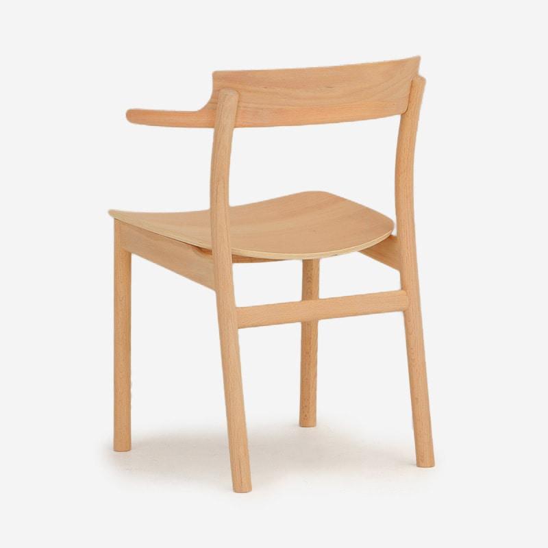 SOUP Collection | Gamma Oak Dining Armchair with Wooden Seat