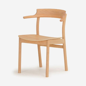 SOUP Collection | Gamma Oak Dining Armchair with Wooden Seat