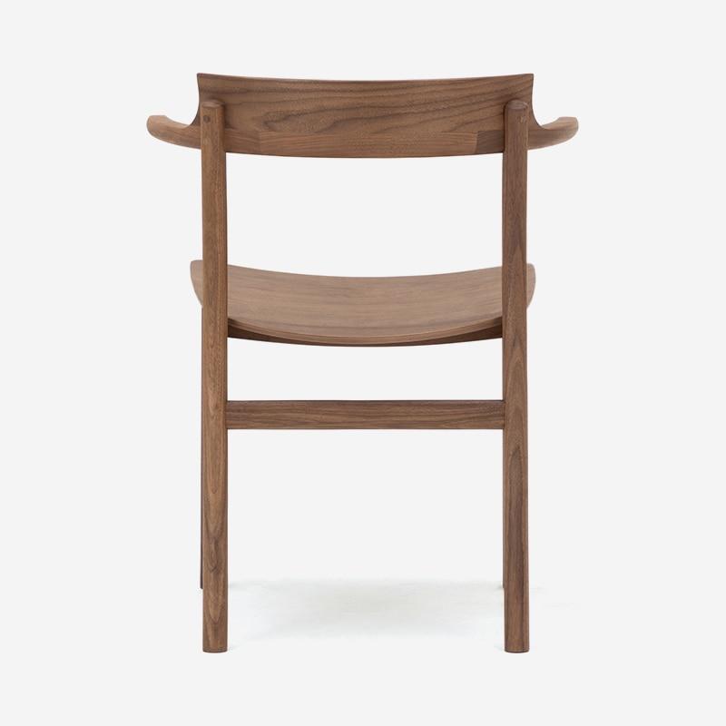 SOUP Collection | Gamma Walnut Dining Armchair with Wooden Seat