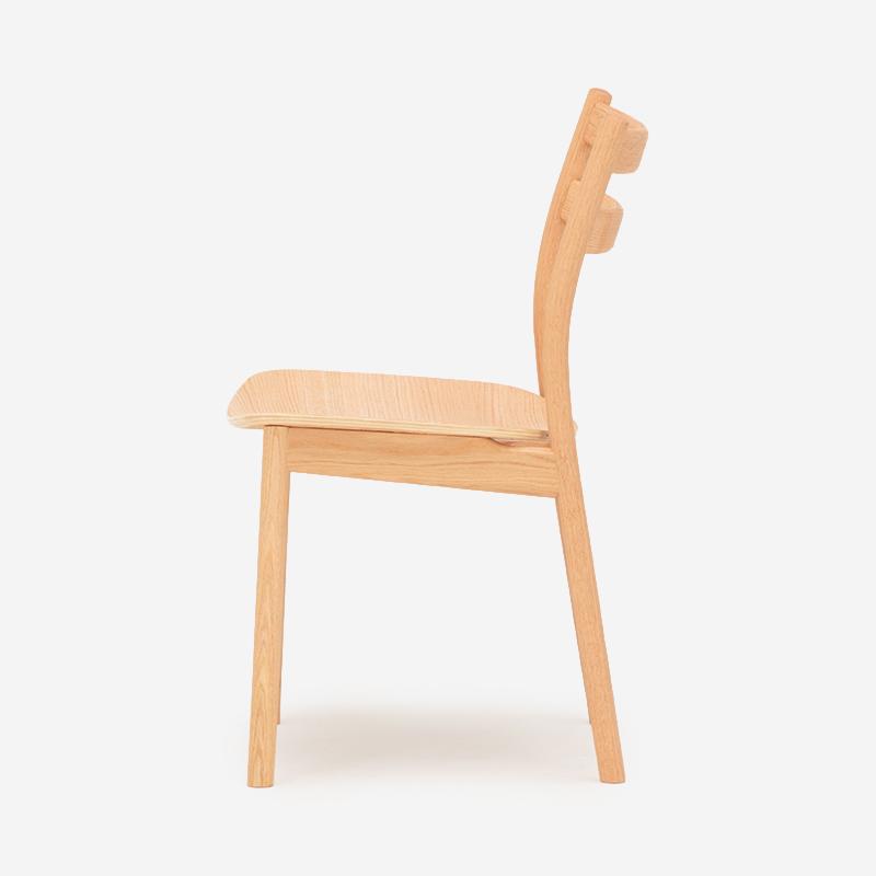 SOUP Collection | Alpha Oak Dining Armless Chair with Wooden Seat