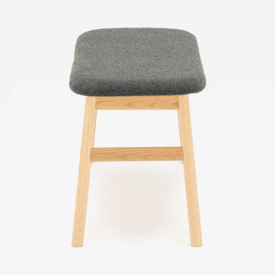 SOUP Collection | Bench with Dark Grey Fabric Seat