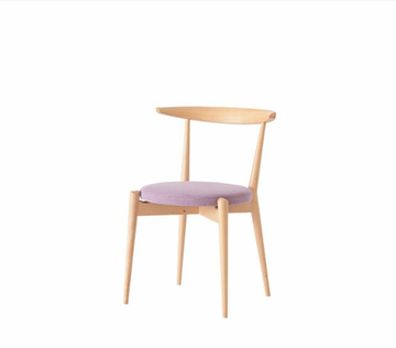 Forms Fabric Cushioned Stackable Dining Chair | Beech Wood