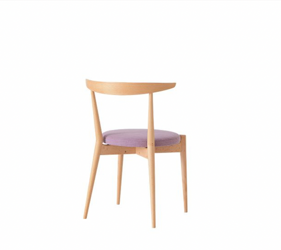 Forms Fabric Cushioned Stackable Dining Chair | Beech Wood