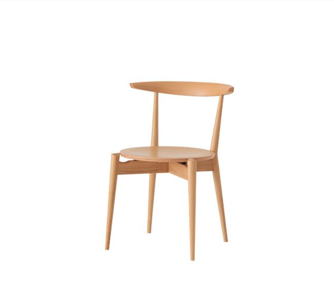 Forms Wooden Seat Stackable Dining Chair | Oak Wood – atomi pte ltd