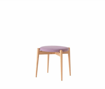 Forms Fabric Cushioned Stackable Stool | Beech Wood