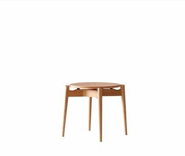 Forms Wooden Seat Stackable Stool | Oak Wood