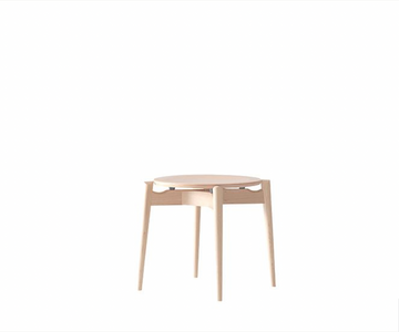 Forms Wooden Seat Stackable Stool | Beech Wood