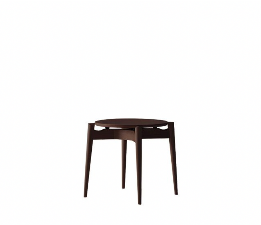 Forms Wooden Seat Stackable Stool | Walnut Wood