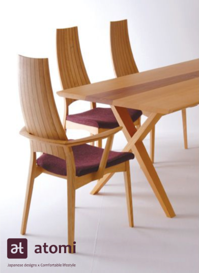 White Wood High Back Chair - atomi shop