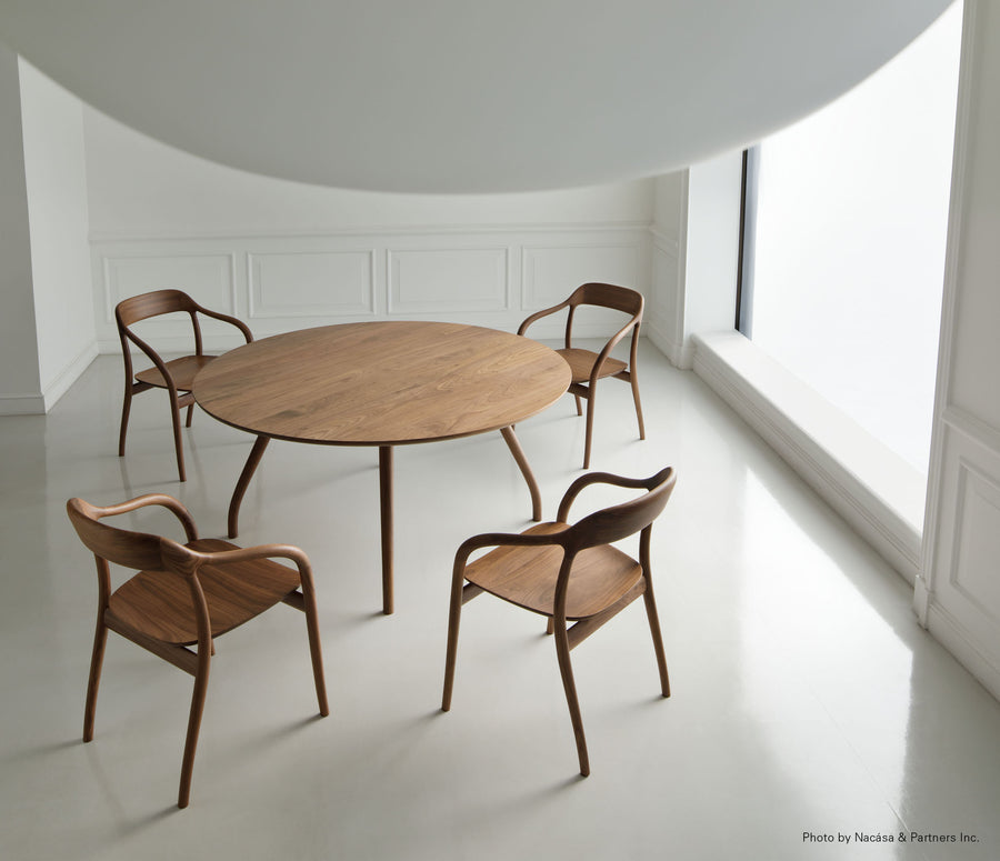 Tako Round Table | Wooden Top