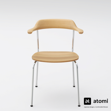 Hiroshima Stackable Arm Chair - Beech - atomi shop