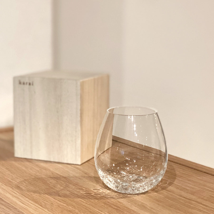 Karai Wine Glass | Water Droplets