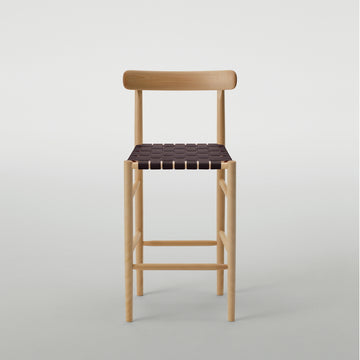 Lightwood Barstool | Webbing Seat