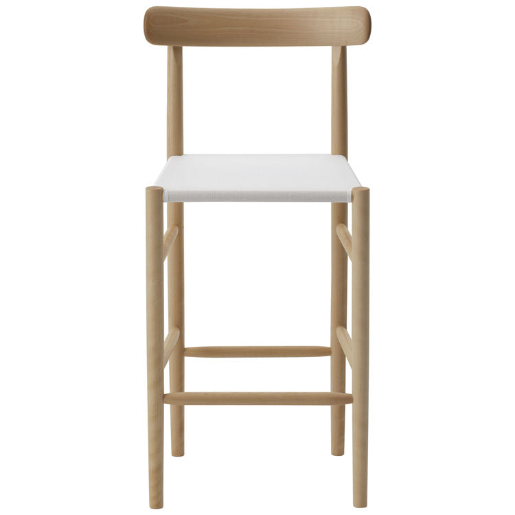 Lightwood Barstool | White Mesh Seat