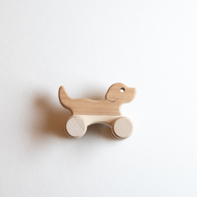 Wooden Rolling Animal Toy | Dog