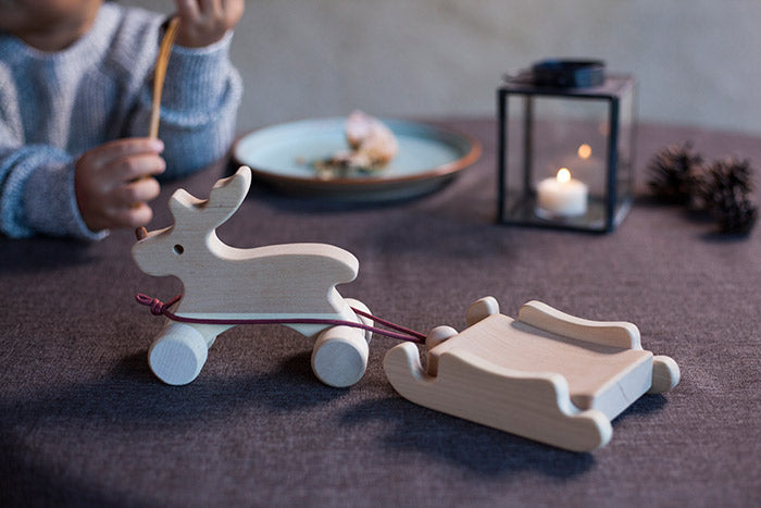 Wooden Rolling Toy | Christmas-exclusive Reindeer