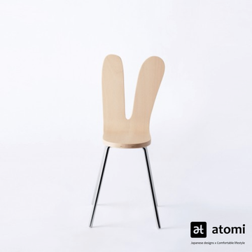 SANAA Armless Chair - natural / black - atomi shop