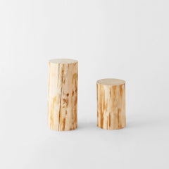 Natural Japanese Hiba Wood Side Table - atomi shop